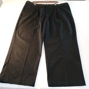 NWOT Men's 46x30 Chino Pant Black 4-Pocket Cotton Blend Relaxed Durable Preppy